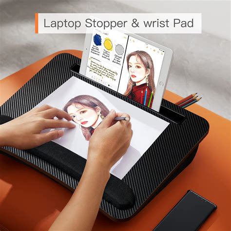 Buy HUANUO Lap Laptop Desk - Portable Lap Desk with Pillow Cushion ...