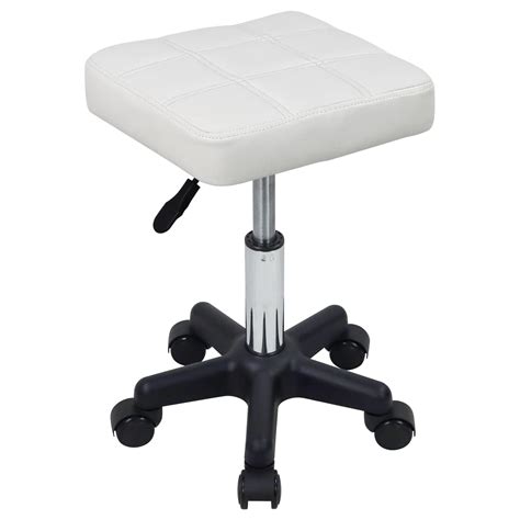 Furwoo Square Rolling Stool With Wheels Stool Chair Swivel Stool ...