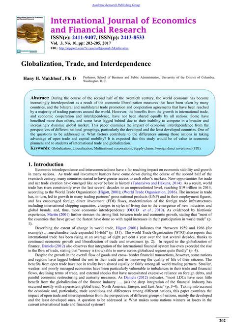 Globalization, Trade, and Interdependence | PDF