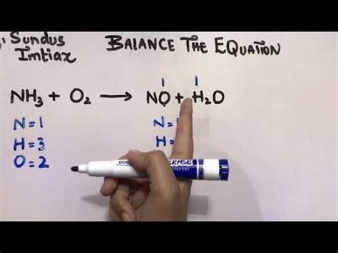Image result for NH3 O2 NO H2O Balanced