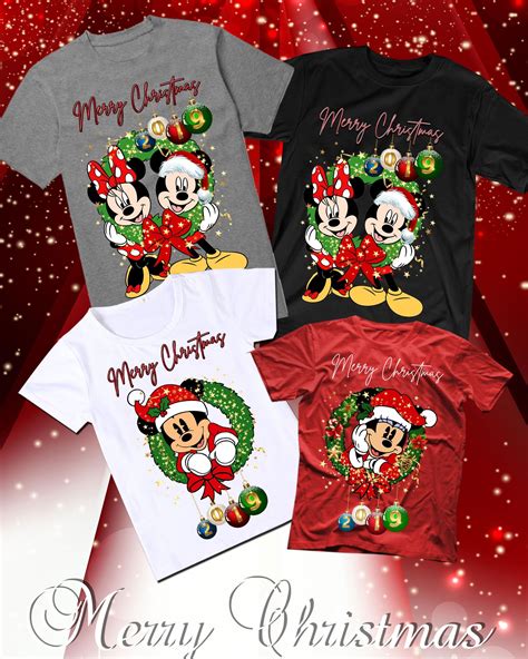 Disney Xmas Shirt , Mickey Christmas Shirt, Minnie Mouse Christmas ...
