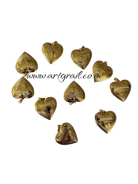 Openable Heart Charms (30 mm) (5 Pcs) – Art Grail