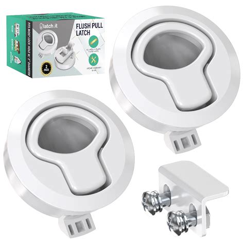 LATCH.IT RV Flush Latch Lock | 2 Pack White Flush Slam Latch | Flush ...