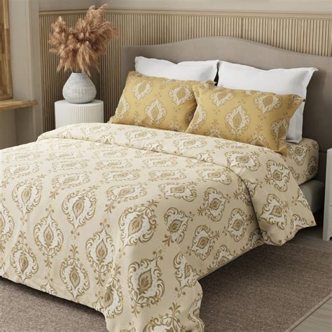 Buy BOUTIQUE LIVING Embrace Cotton 152TC Ethnic Print 3Pcs Queen ...