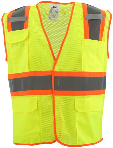 CONDOR, ANSI Class 2, U, High-Visibility Vest - 53YN60|53YN60 - Grainger