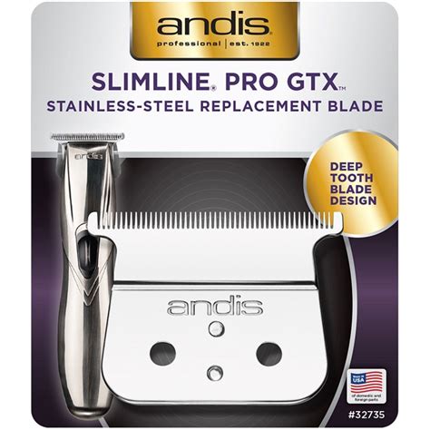 Andis Slimline Pro GTX Stainless Steel Replacement Blade Fits Slimline ...