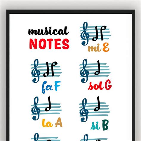 Image result for Printable Musical Notes