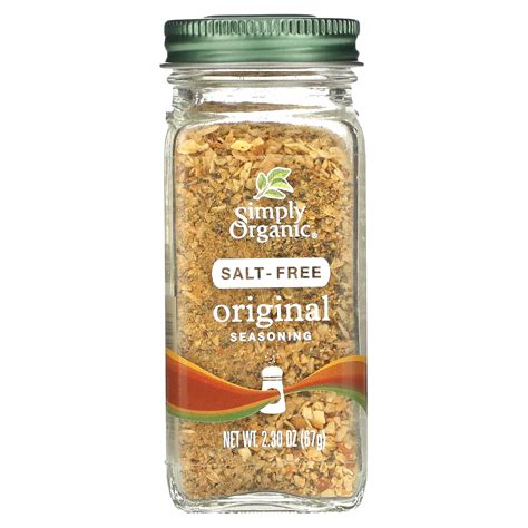 Simply Organic Organic Salt-Free Original Seasoning, 2.3 Ounce H1 ...
