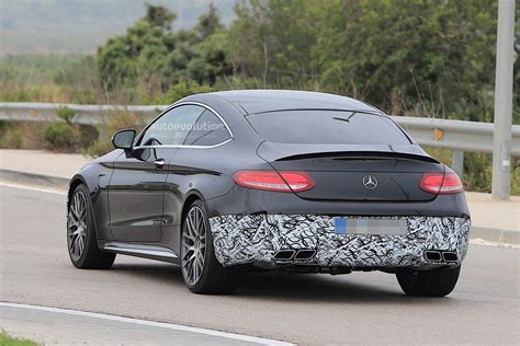 2018 Mercedes-AMG C63 Coupe Facelift Spied for the First Time - autoevolution