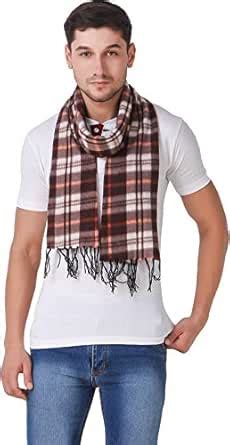 Buy BRATS N BEAUTY® Unisex Winter Warm Woolen Fleece Checkered Muffler ...