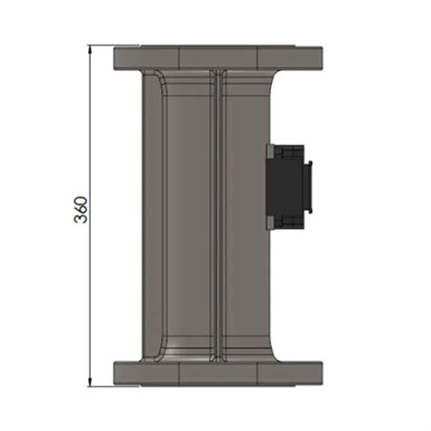 BIM objects - Free download! ULTRAFLOW® 54, qp 100 m³/h, DN100 x 360 mm ...