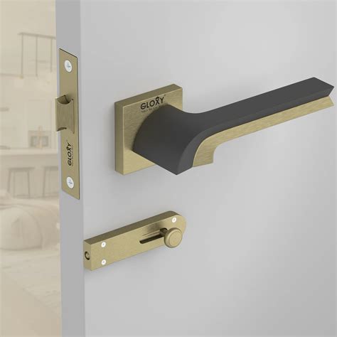 Gloxy Brass Door Lock for Bathroom, Balcony, Home – Keyless Mortise ...