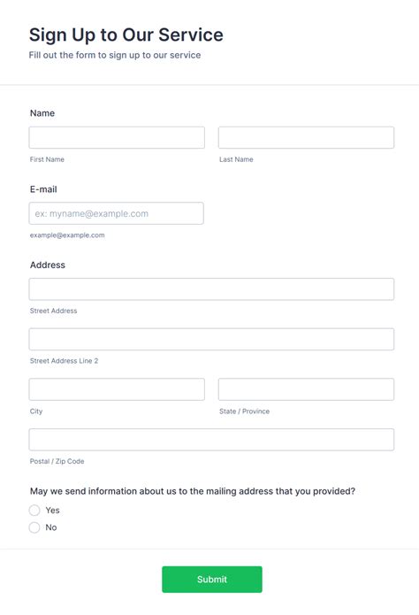 Sign Up Form Template | Jotform