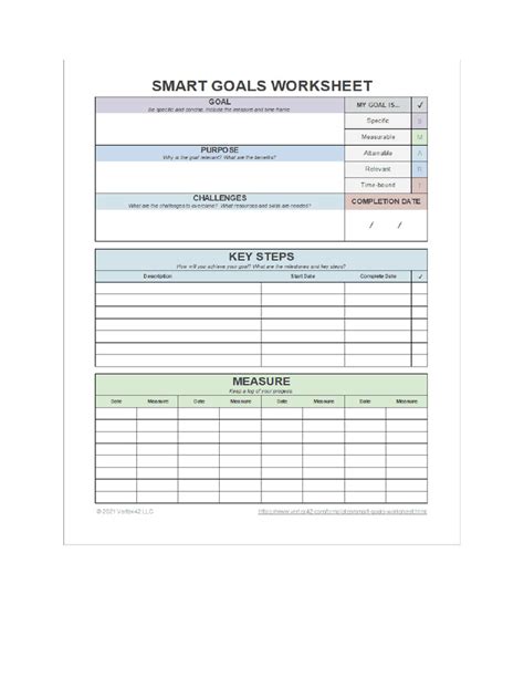 Smart Goals Worksheet 的图像结果