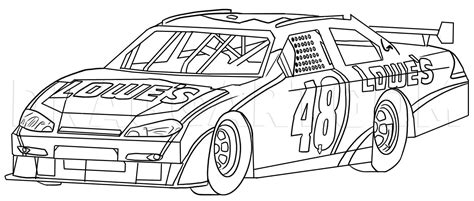 How To Draw A Race Car, Drawing, Step by Step, by Dawn - DragoArt