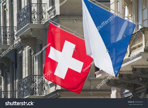 Swiss Flag Flag Zurich Switzerland Stock Photo 553946587 | Shutterstock