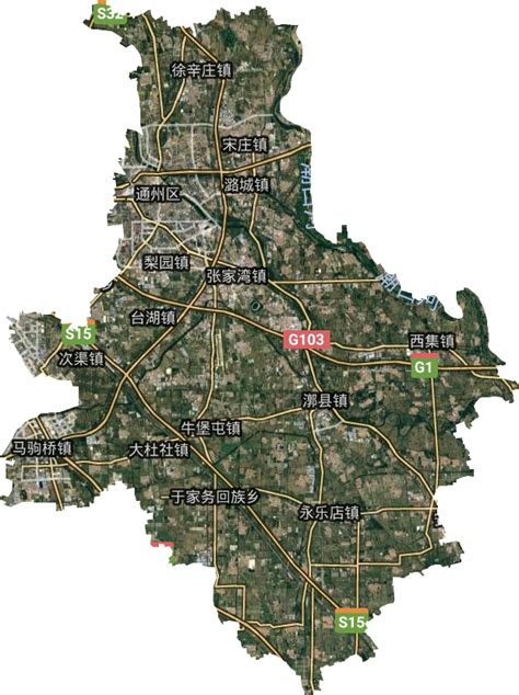 通州区高清卫星地图