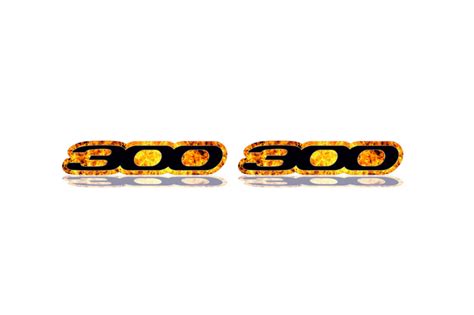 Chrysler emblem for fenders with 300 Fire logo – decoinfabric