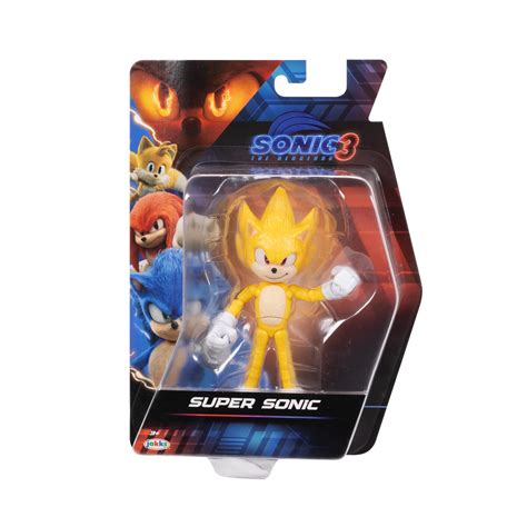 Sonic The Hedgehog 3 Movie 5 inch Super Sonic Action Figure 20 Points ...