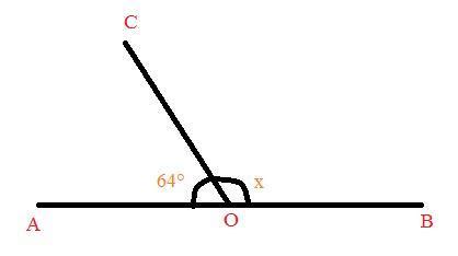 In the given figure,AOB is a straight line and the ray OC stands on it ...
