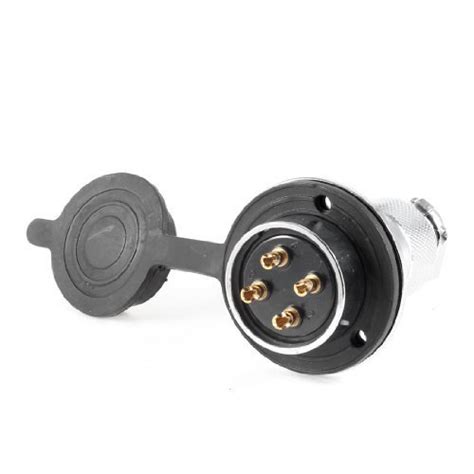 Alcoa PrimeFlange Mounting GX30-4 30mm Dia 4Pin Cable Connector ...