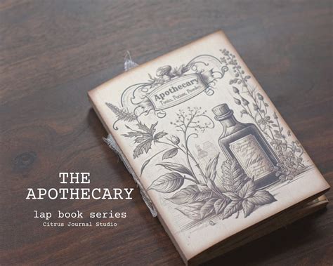 Apothecary Lapbook, Junk Journal Kit, Vintage Journal, Journal Tag ...