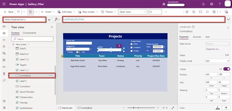 Add Filter to Power App 的图像结果