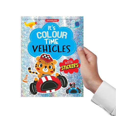 Buy Dreamland Vehicles - It's Colour time with Stickers - An Activity ...