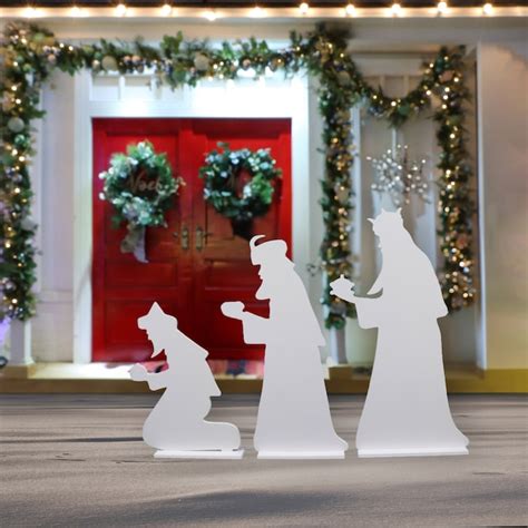 Holiday Living 3-pc Three Wisemen Nativity Unlit Cutout Decoration ...