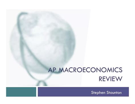 Ap macroeconomics review slides | PDF