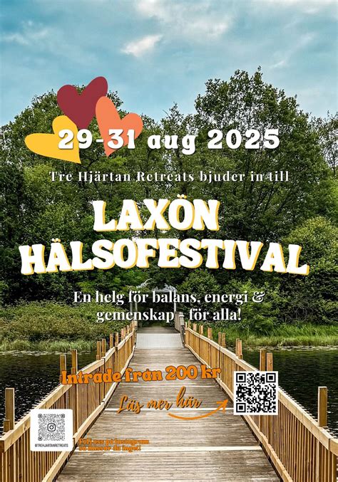 Laxön Hälsofestival 29-31 aug 2025, Laxön, Nissan River, Halmstad, 29 ...