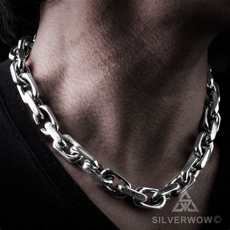 Heavy Silver Chains for Men | Curb, Figaro & Cuban in 925 Silver ...