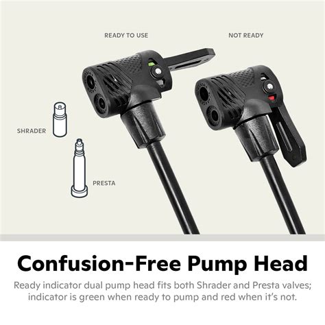 Snapklik.com : Air Center Floor Bike Pump, Fits Schrader And Presta ...