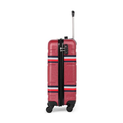 Tommy Hilfiger Thames Plus Unisex ABS Hard Luggage Wine – Brand27