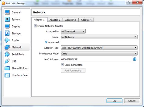 VirtualBox Interface 的图像结果