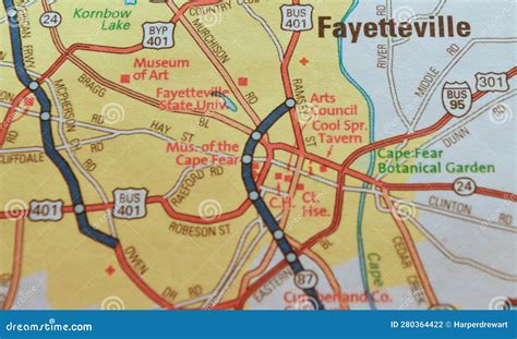 Map Of North Carolina Fayetteville