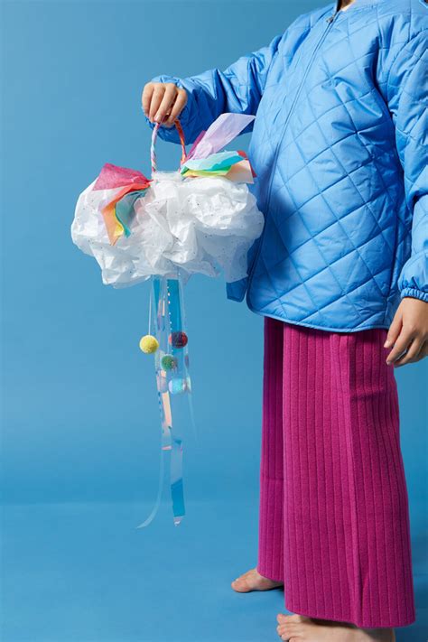 Fluffig leicht eine Wolken Laterne basteln