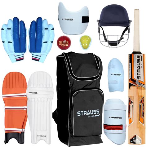 Buy Strauss Kashmir Willow Cricket Kit: Complete Training Set ...