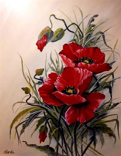 7 flower drawing