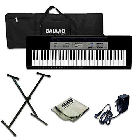 Casio CTK-1550 61-Key Standard Keyboard with Power Adapter,Gig Bag ...