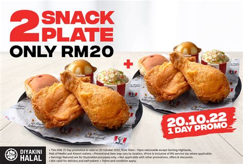 Snack Plate KFC: Kira Kalori dan Pilihlah Dengan Bijak