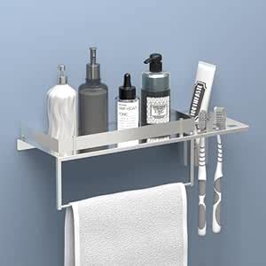 Kuber Industries 15x5 Inch 3-in-1 Multi-Use Bathroom Shelf for Wall ...