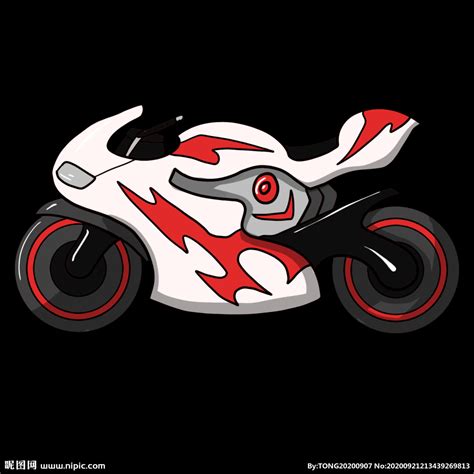 卡通摩托 摩托赛车设计图__其他_动漫动画_设计图库_昵图网nipic.com