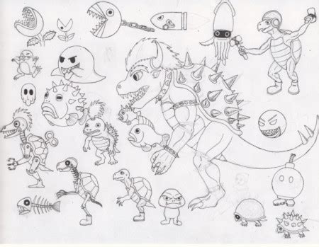 Evil Mario Coloring Pages 的图像结果