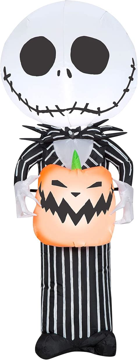 Gemmy Airblown Inflatable Jack Skellington with India | Ubuy