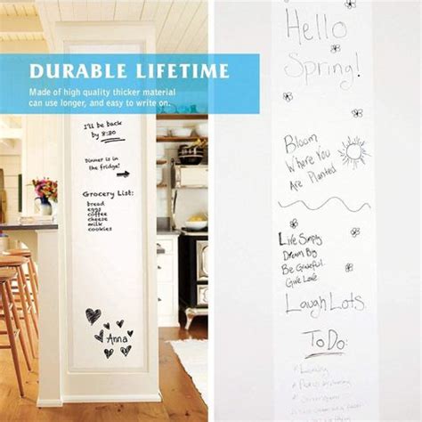 Levin Self-Adhesive White Board Sticker Removable, Whiteboard Sticker ...