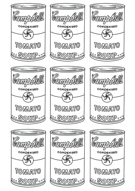 Andy Warhol Printable Coloring Pages [2025]