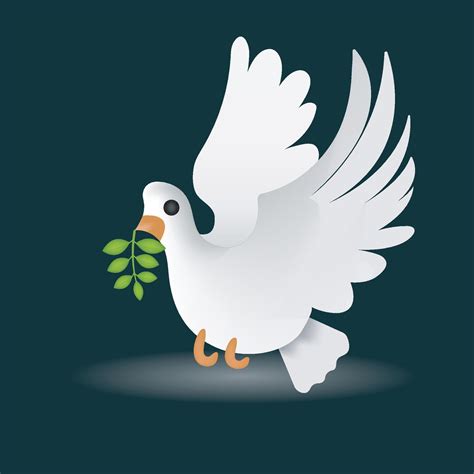 Dove emoji illustration isolated on white background. 3d illustration ...