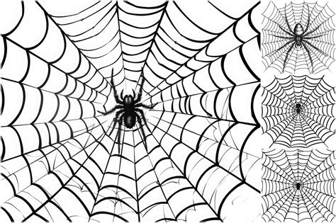 Spider and Web Clipart Afbeelding door Background Graphics illustration ...