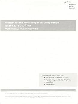 Buy Steck Vaughn GED: Posttest for Mathematical Reasoning Form B 10 ...